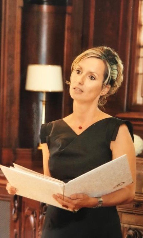 Kathleen Brantin am Rednerpult